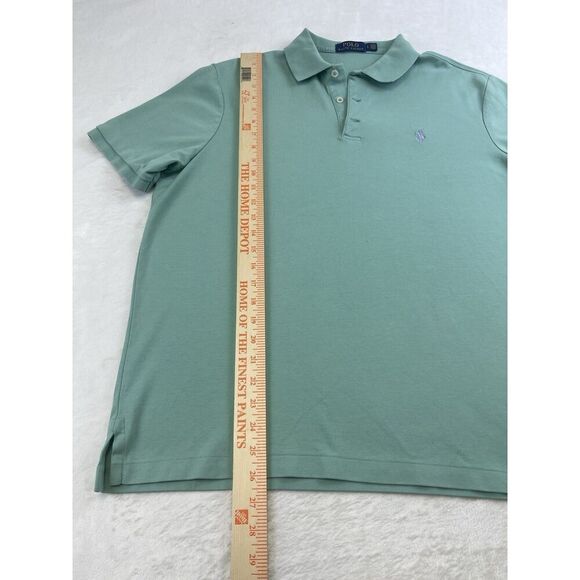 POLO RALPH LAUREN CLASSIC FIT 100% COTTON SMOOTH KNIT SHIRT SAGE GREEN Sz XL - Picture 9 of 9
